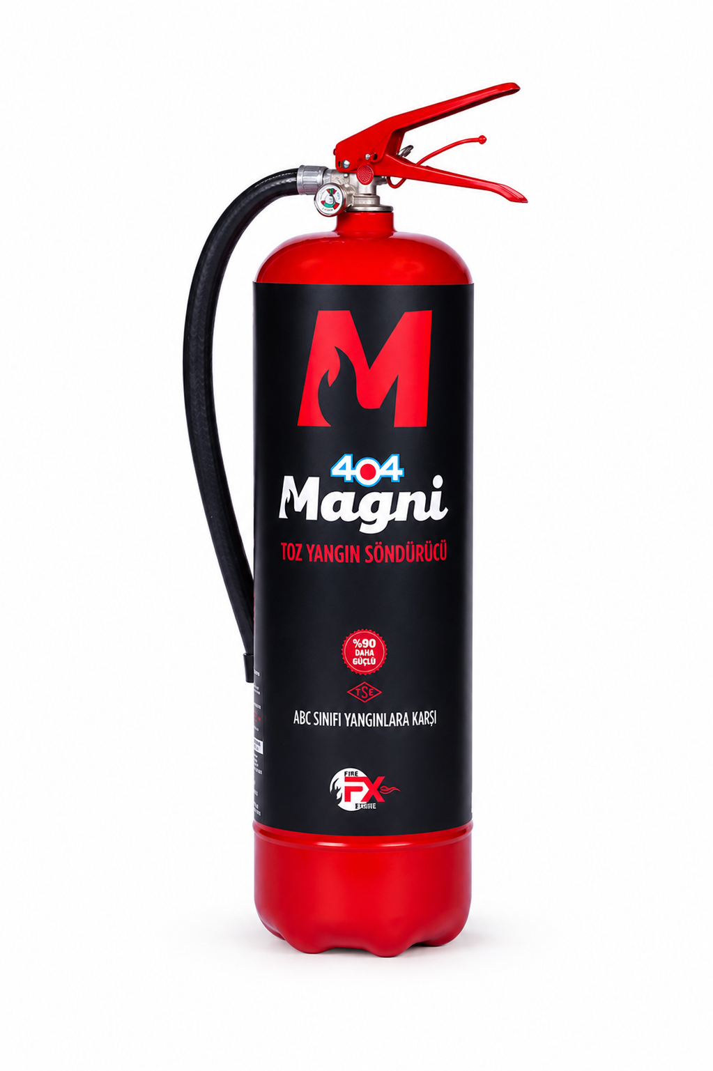 404 Magni 6 Kg Toz Yangın Söndürücü Tüp Katı ve Sıvı Yangınları İçin
