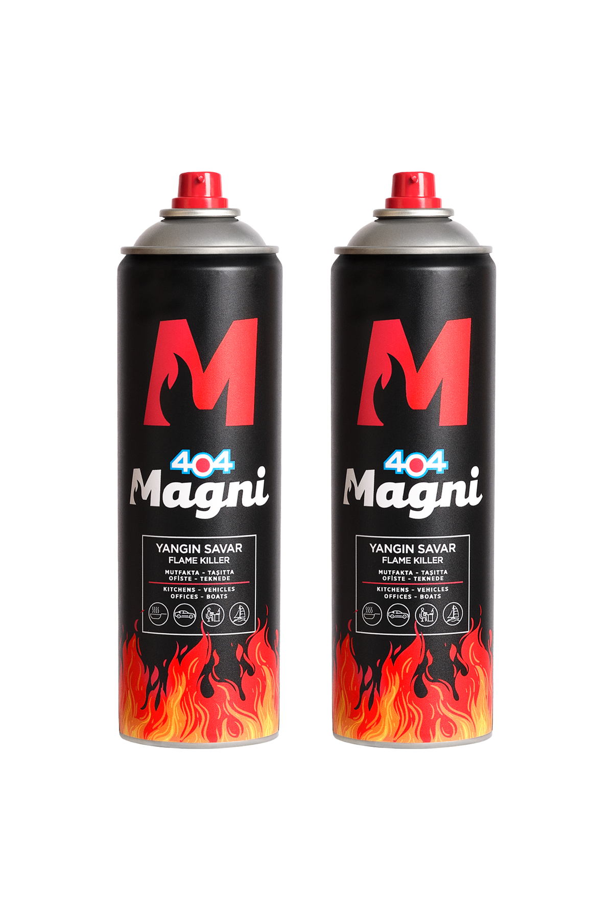 404 Magni Yangın Söndürücü Sprey 500 ml 2li