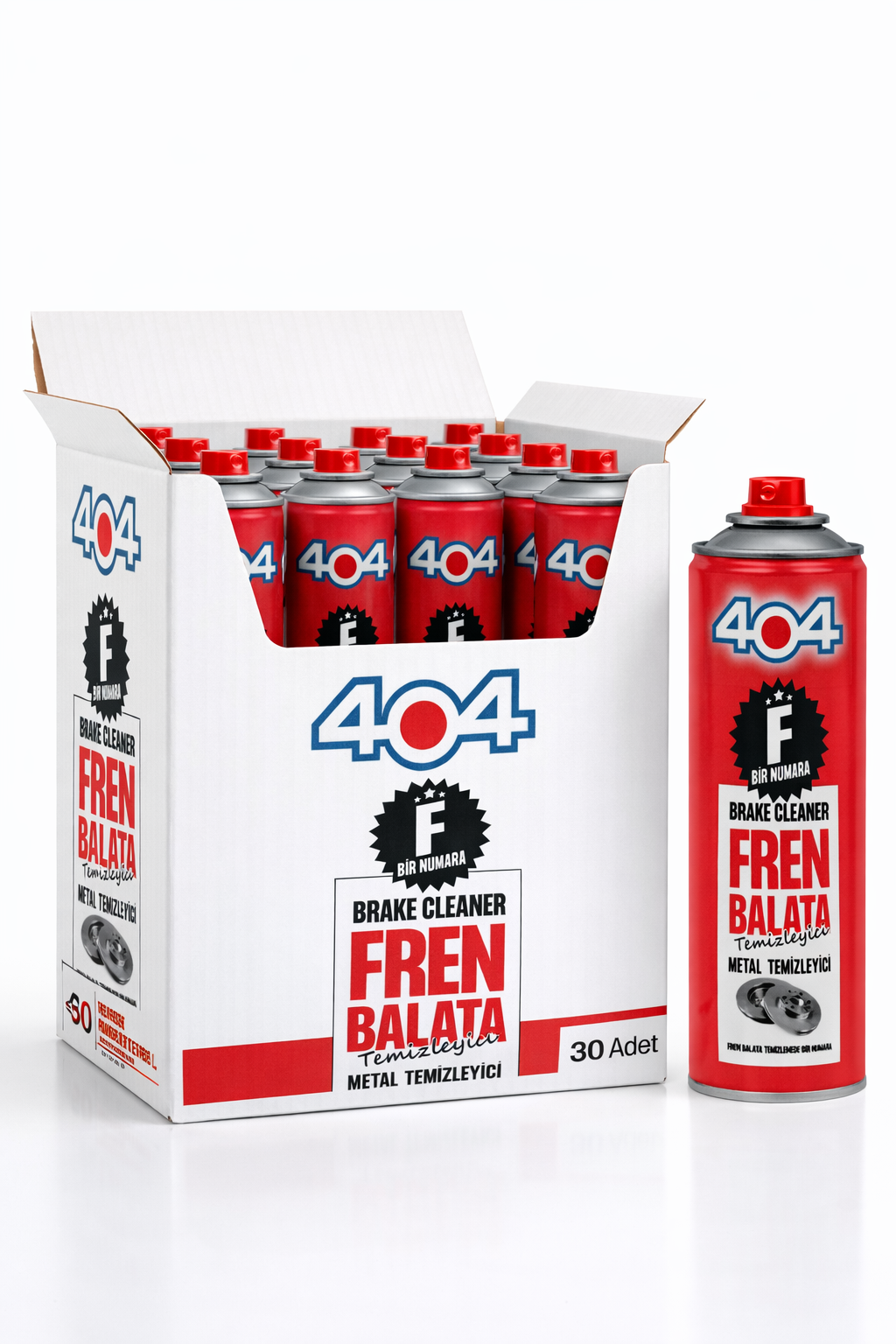404 F1 Numara Fren Balata Temizleme Spreyi 500ml 30lu Koli