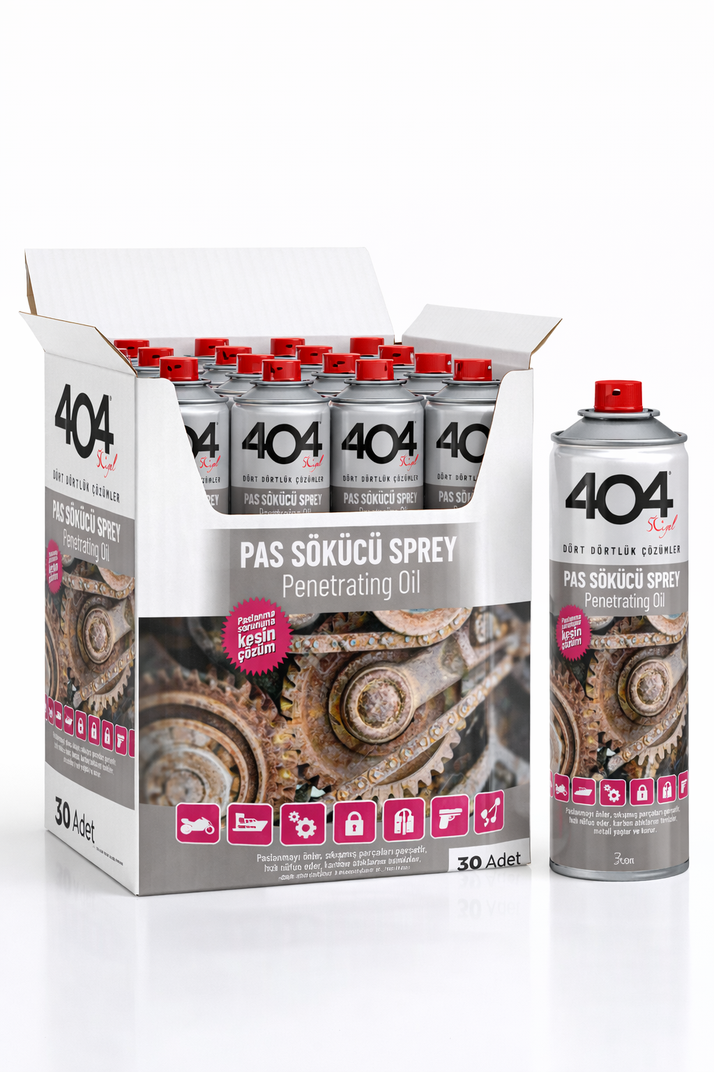 404 Pas Sökücü Sprey 200ml 30lu Koli