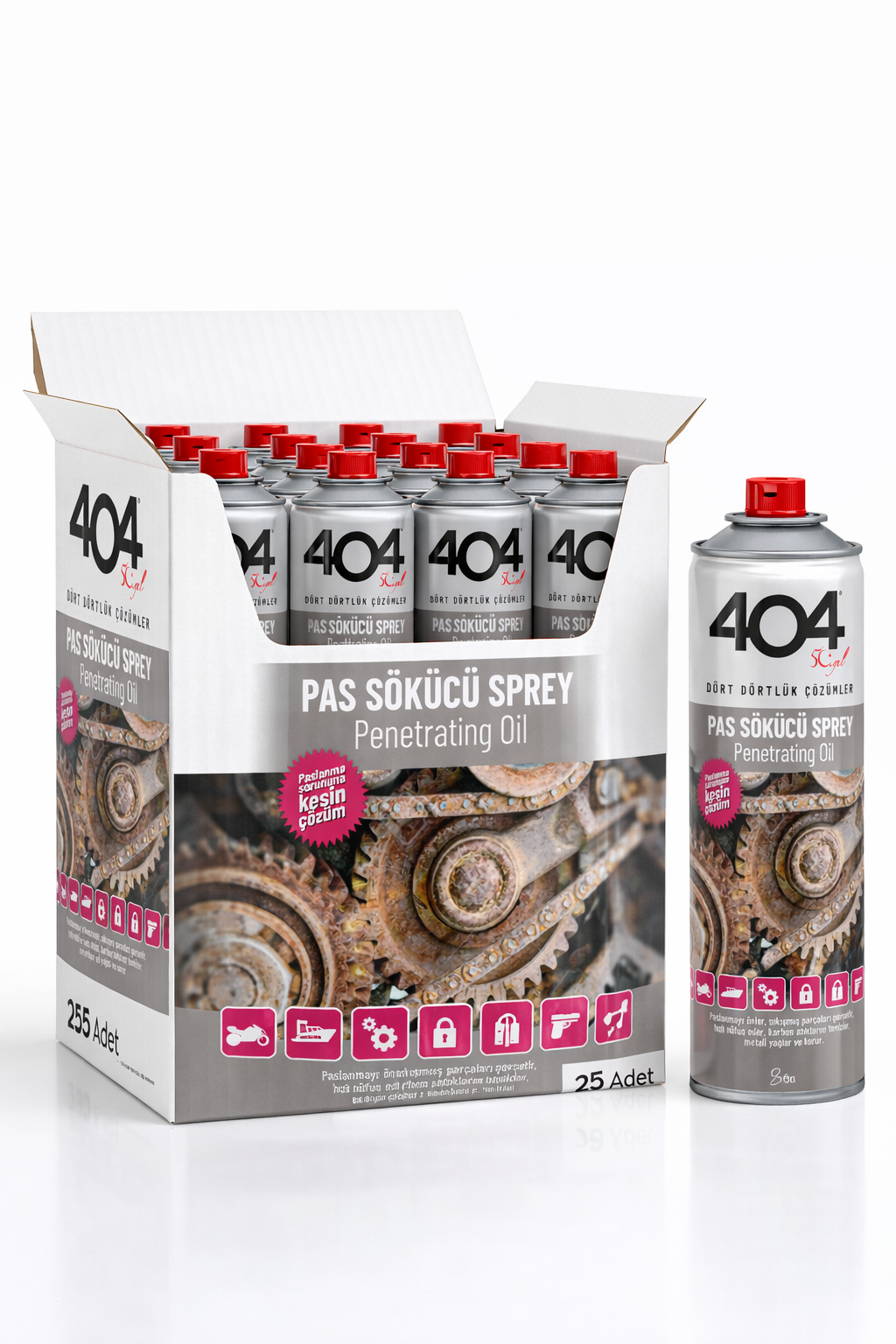 404 Pas Sökücü Sprey 400ml 25li Koli