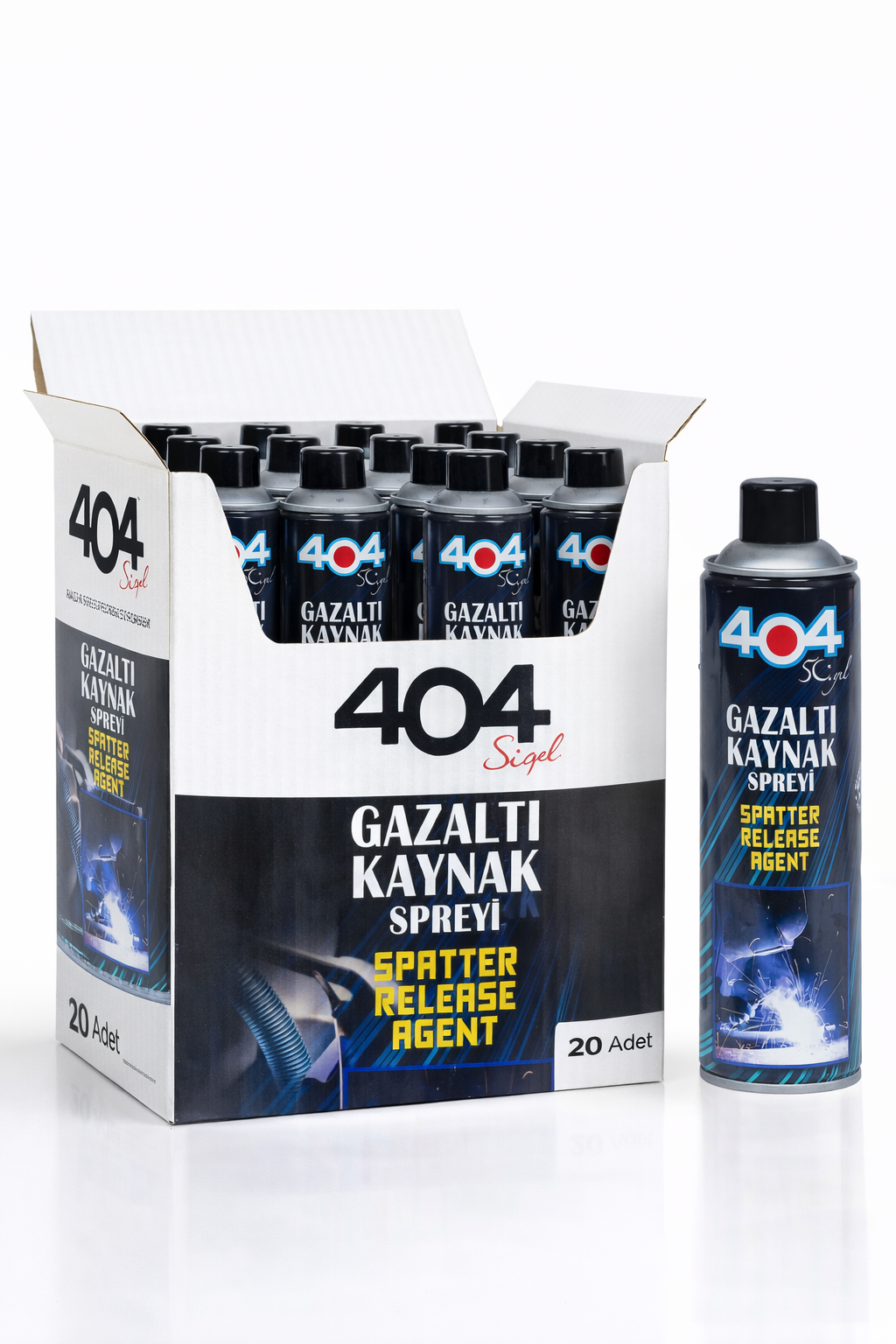404 Gazaltı Kaynak Spreyi 400ml 20li Koli