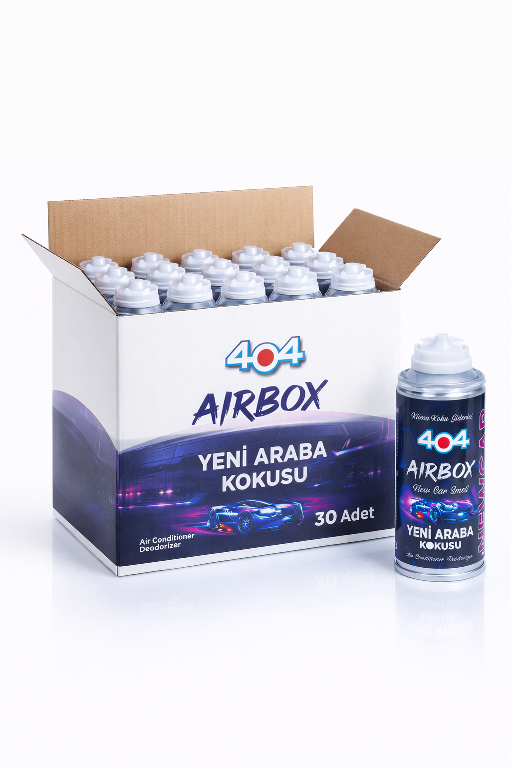 404 Klima Koku Giderici Yeni Araç Kokusu 150ml 30lu Koli