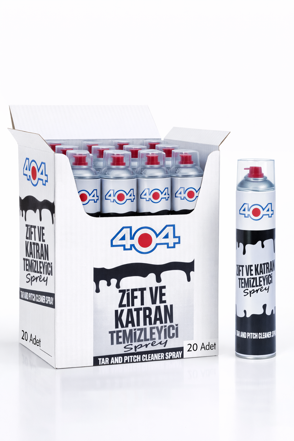404 Zift ve Katran Temizleyici 500ml 20li Koli