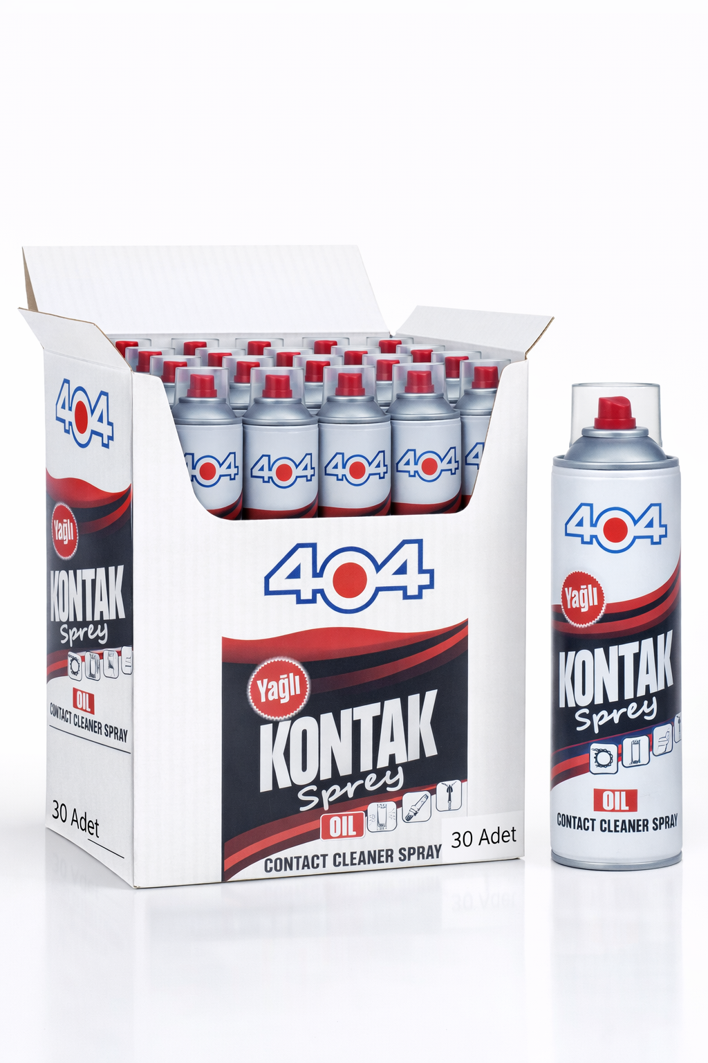404 Kontak Sprey Yağlı 200ml 30lu Koli