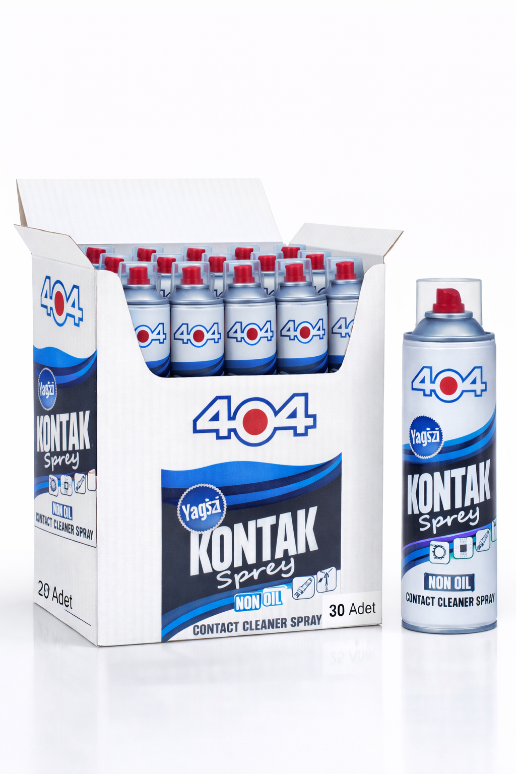 404 Kontak Sprey Yağsız 200ml 30lu Koli