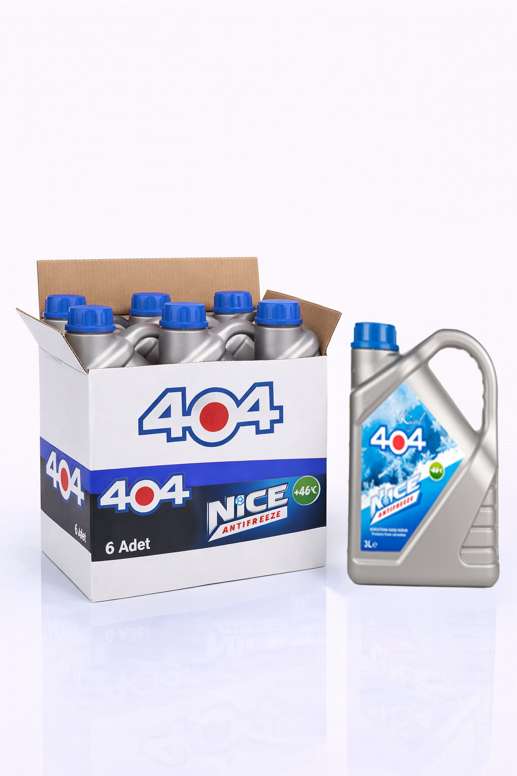 404 AntiFriz Mavi (-46°C) 3litre 6lı Koli