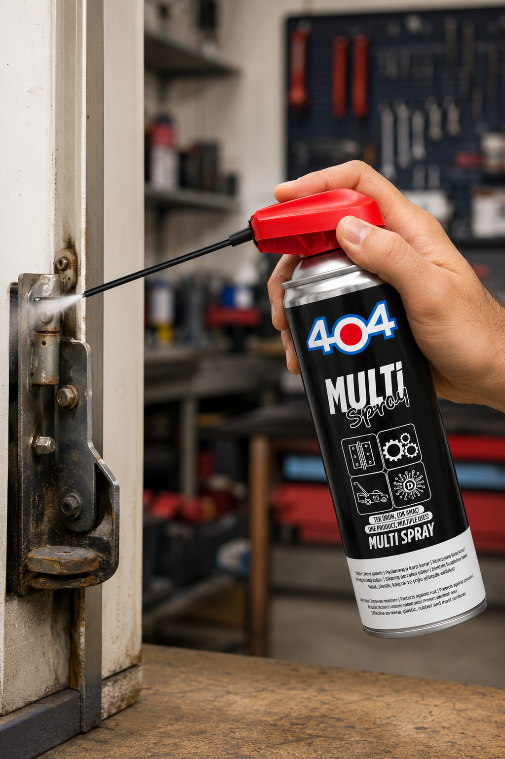 404 Multi Sprey 400 ml Çok Amaçlı Yağlayıcı Pas Sökücü Koruyucu Sprey
